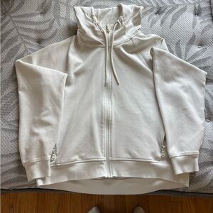 Old Navy White Zip-Up Hoodie